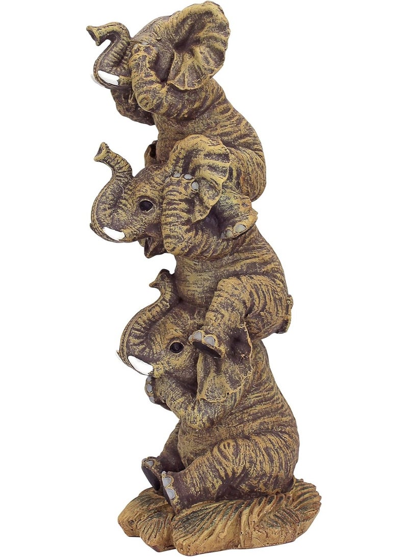 Design Toscano NG33769 Hear-No, See-No, Speak-No Evil Stacked Elephants Collectible Statue, Single,Medium - Image 4