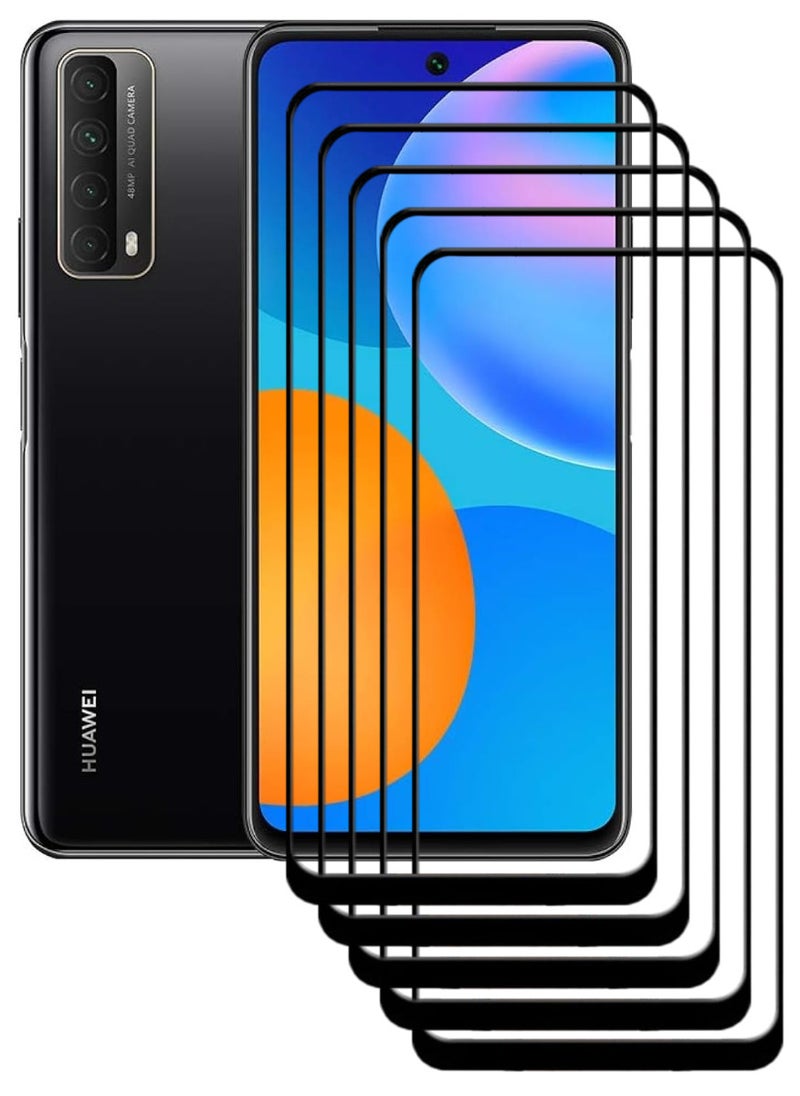 ACLIX 5 Pieces Antistatic ESD Dustproof Premium Quality High Definition Tempered Glass Screen Protector Designed For Huawei Y7a - Image 1