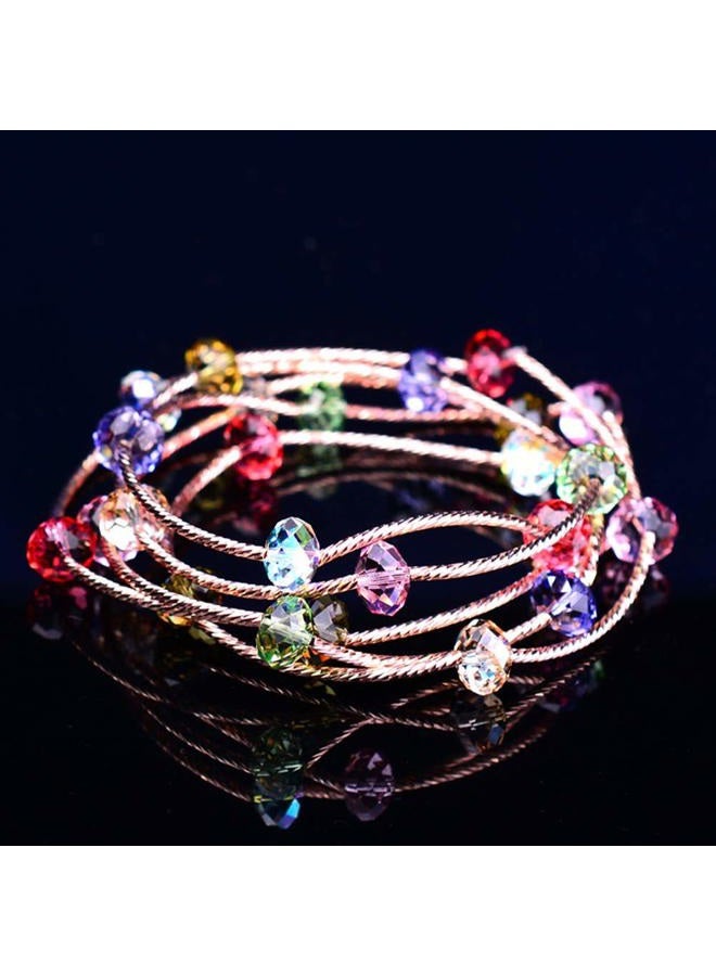Bingcute (8MM) - Wholesale Briolette Crystal Glass Beads Finding Spacer Beads Faceted 5040 Briollete Rondelle Shape 6x8mm Assorted Colours With Container Box (300pcs) - Image 3