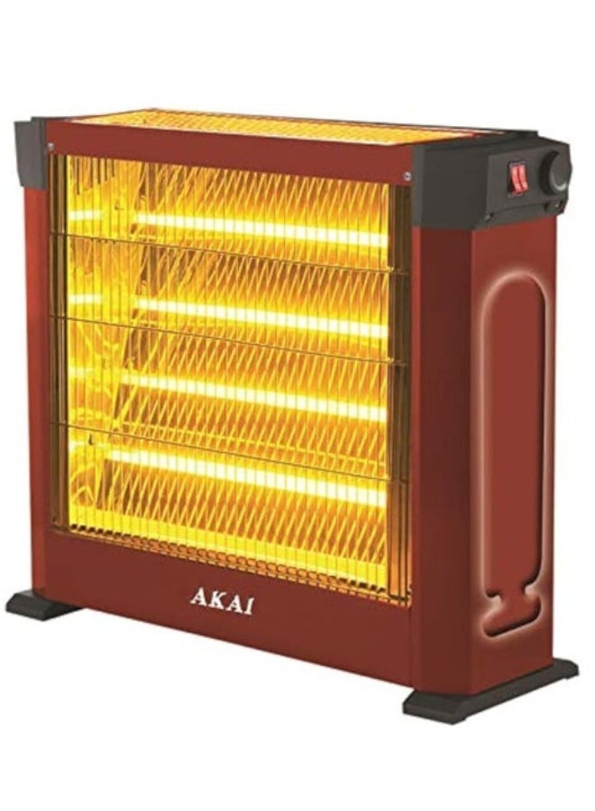 أكاي دفاية كهربائية من اكاي 4 شمعات - احمر / أسود - Image 1