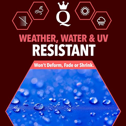 QUEEN OF TARPS | 8x10 Super Heavy Duty Tarp Waterproof, 200 GSM is 20 MIL, UV/Tear Resistant Tarp, Camping, Outdoor Furniture, Car, Tents, Painting, Firewood Protection | 8x10, Super Duty - Image 4