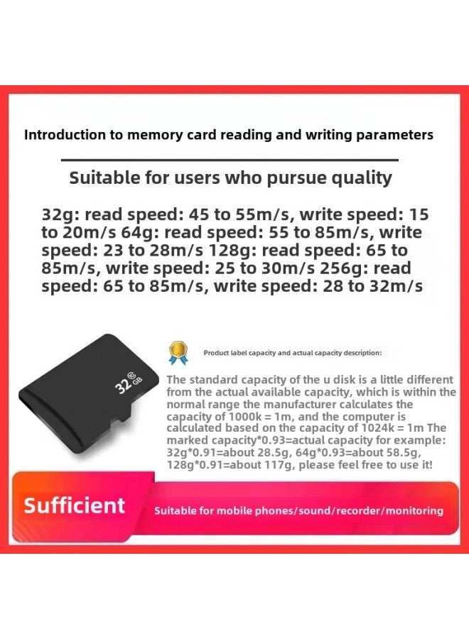 8G Memory Card 16G Memory Card 32G Mobile Phone 64G TF Card 128G Monitoring Driving Recorder 4G-Color:Single Card Jam-Capacity:8GB - Image 4
