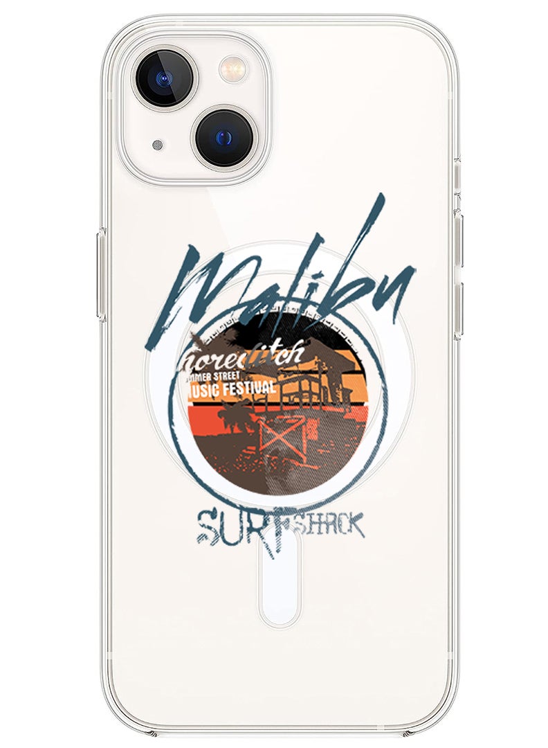 Theodor Magnetic Case for iPhone 14 6.1-inch Compatible with MagSafe Wireless Charging, Shockproof Phone Bumper Cover maliby surf shock copy - Image 1