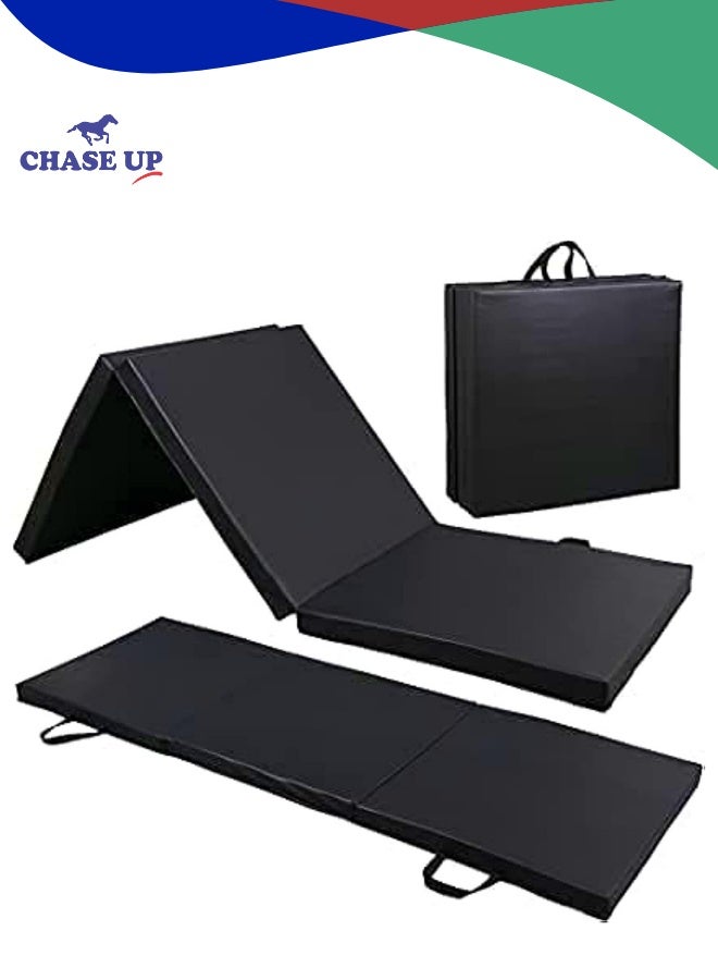 Chase Up 2" Thick Tri-Fold Folding Exercise Mat with Carrying Handles for MMA, Gymnastics and Home Gym Protective Flooring - Image 1