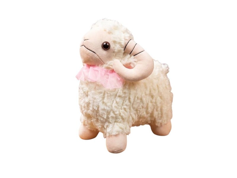 Eid Decor for Home, Sheep with Sound, Eid Al Adha Decorations, Festive Accent Piece (Shape 3 Beige Large Size Approximately 20cm) - Image 1