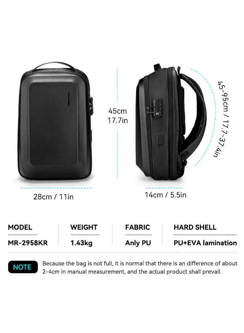 Mark Ryden  MARK RYDEN 2958 KR Hardcover Anti-theft TSA lock Casual Design Backpack  | Best Price UAE