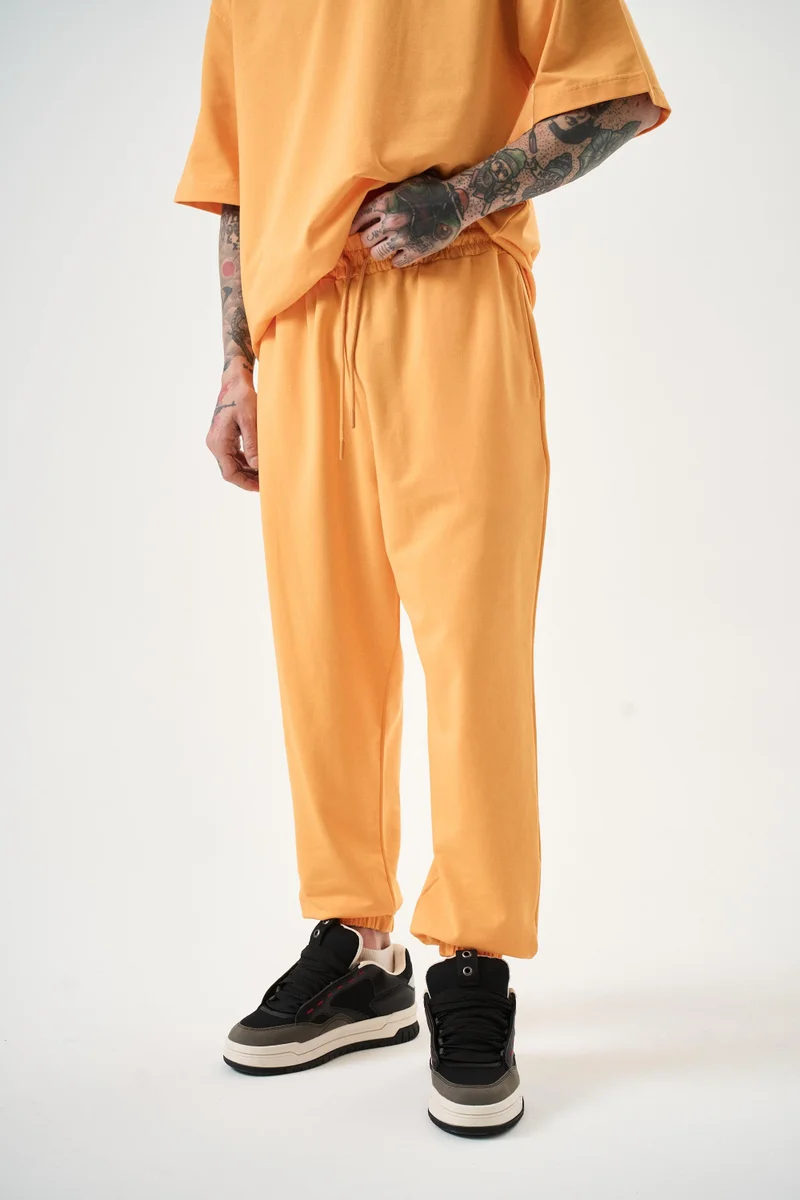 RESPIRE Men's Basic Jogger Sweatpants, Orange