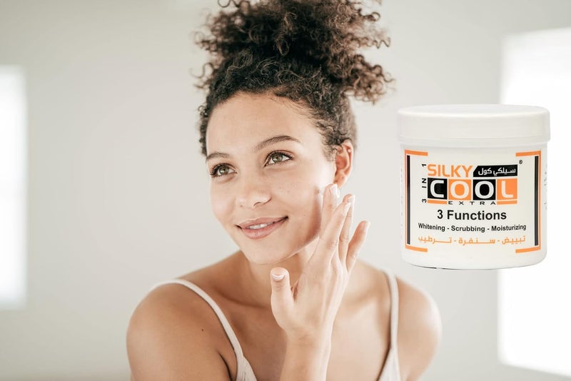 Silky cool 3 in 1 fading cream (WHITENING - SCRUBBING - MOISTURIZING) 500ml - Image 2