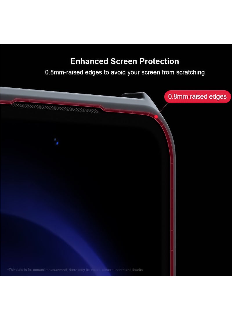 لغطاء سامسونج جالاكسي A-55، غطاء حماية لعدسة الكاميرا، غطاء حماية للهاتف المحمول من مادة TPU المضادة للصدمات والوسائد الهوائية الواقية من الصدمات (أسود شفاف) - Image 3