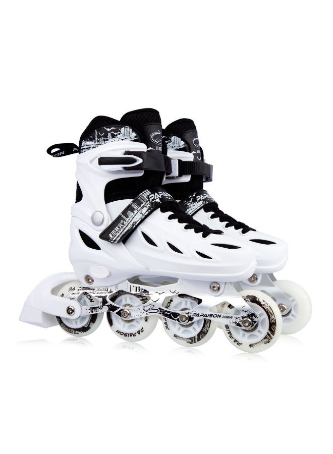 PAPAISON Kids Professional Inline Skating Shoes 8 Lighting Wheel Comfort Skate Shoes Children and Adults roller skates - Image 1