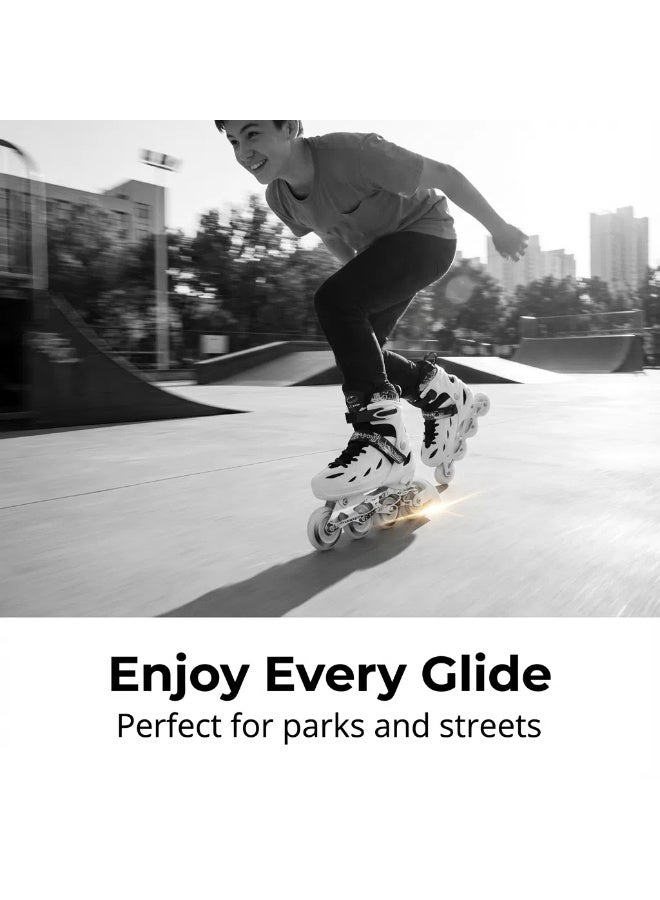 PAPAISON Kids Professional Inline Skating Shoes 8 Lighting Wheel Comfort Skate Shoes Children and Adults roller skates - Image 4