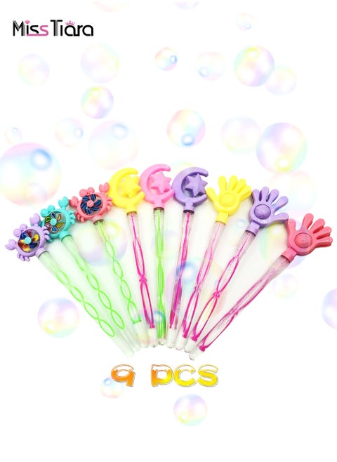 9-Piece Bubble Wands Kids Fun Game Party Bubble Gifts