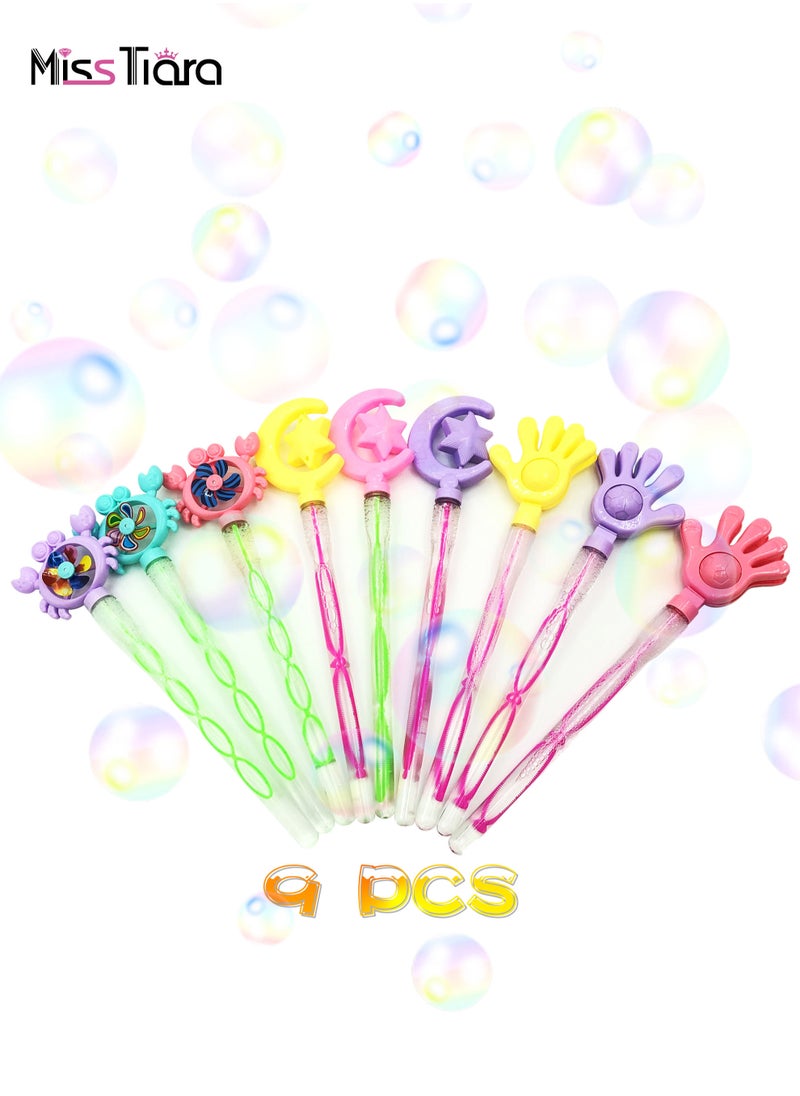 MissTiara - 9-Piece Bubble Wands Kids Fun Game Party Bubble Gifts - Image 1