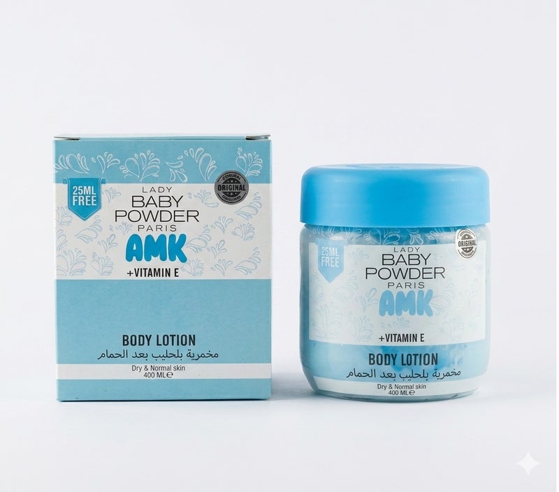 AMK LADY BABY POWDER PARIS AMK +VITAMIN E
