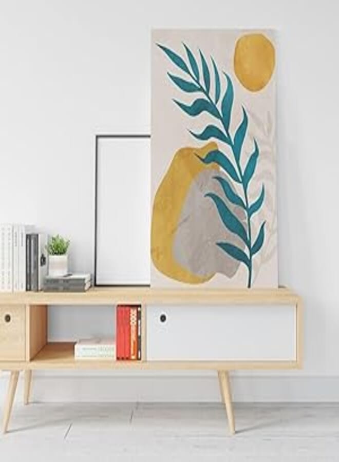 Home Gallery Abstract botanical leafs Printed canvas wall art 90x60 