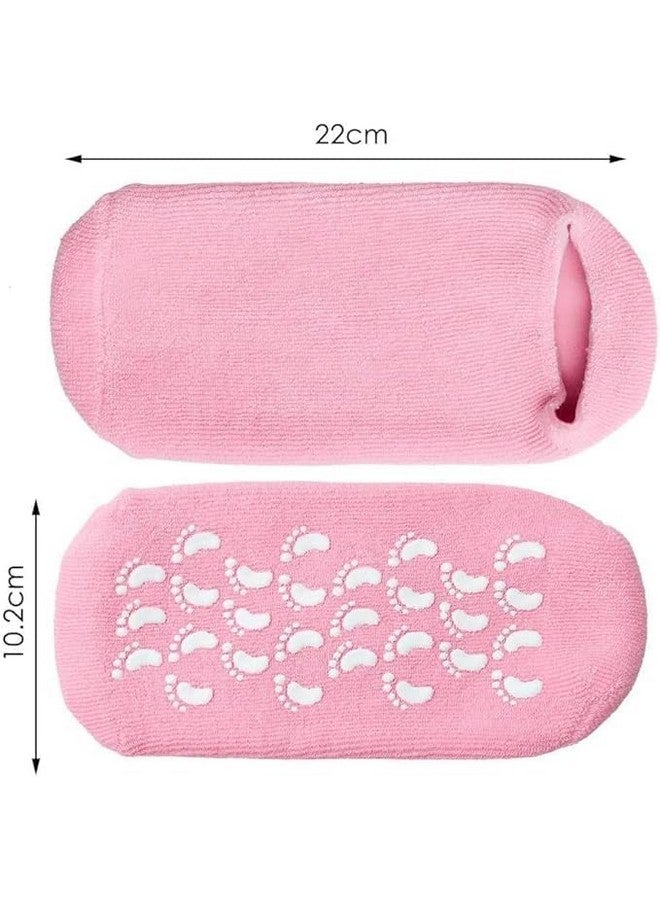 SKYUNION Moisturizing Socks Spa Quality Gel, Repair Dry Cracked Skins For Foot Gloves,Pain Relief Socks Women,Leg Crack Socks,Eliminate Cracks (Spa Gel Shocks-1) - Image 2