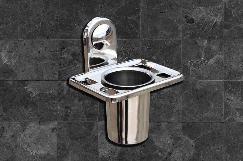 AMPEX Stainless Steel Tumbler Holder/Tooth Brush Holder/Bathroom Accessories - Image 1