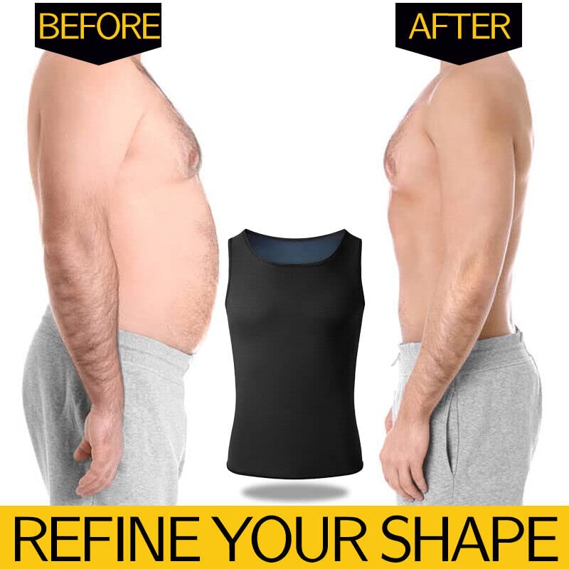OLSIC Sweat Shapewear Vest Belt for Men, Polymer Shapewear, Workout for Weight Loss Waist Body Slimming, Trainer (L/XL) - Image 3