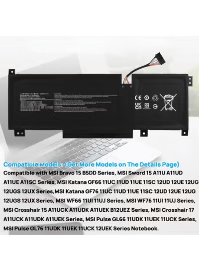 بطارية بديلة لأجهزة اللابتوب 15" و17" الخاصة بالألعاب - 53.5Wh - Image 3