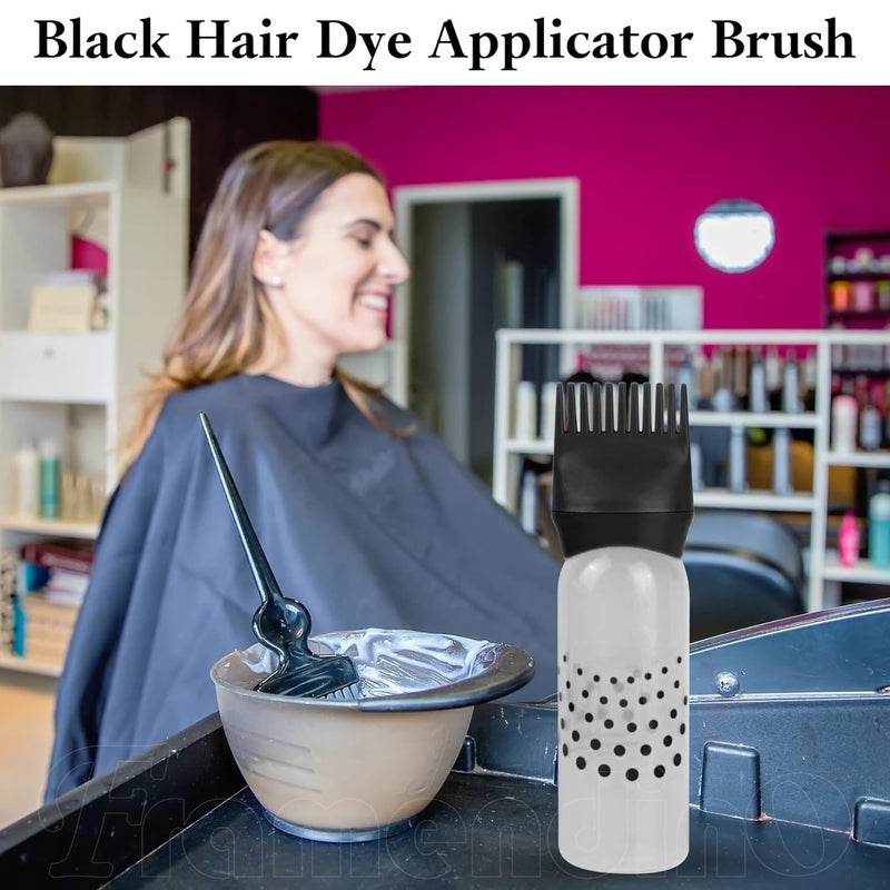Rinpoche Root Comb Applicator BottleHair Oil Applicator Bottle Colorful Plastic Bottle Applicator Brush Hair Dye Bottle Brush with Graduated Scale Multi Color 1 count Pack of 1 - Image 4
