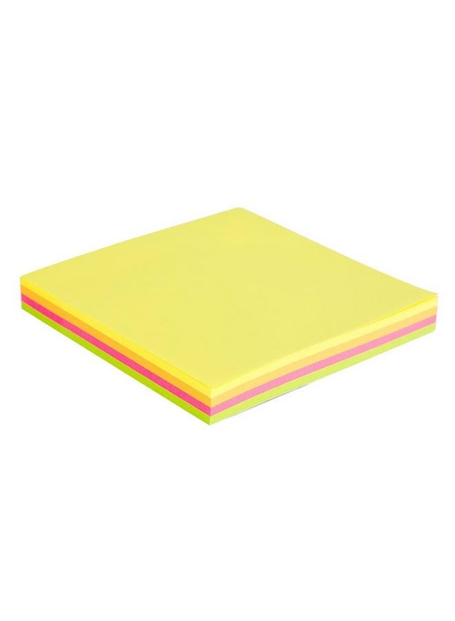 Deli Ultra Bright Neon Pad Sticky Notes Multicolor 3 x 3inch 142766 - Image 4