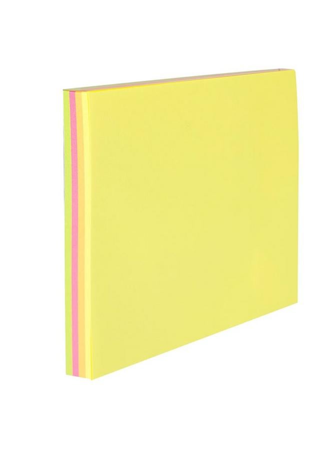 Deli Ultra Bright Neon Pad Sticky Notes Multicolor 3 x 3inch 142766 - Image 3
