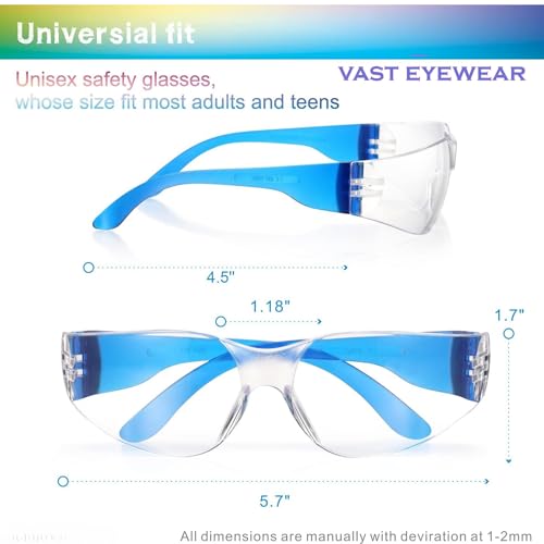 Vast ANTI FOG Wraparound24 Hour Driving Clear Glasses For HD Vision UV Protection Goggles for Driving Travelling Sports Cricket | Scratch Resistant Coating (CLEAR ANTIFOG - PACK OF 1) - Image 5