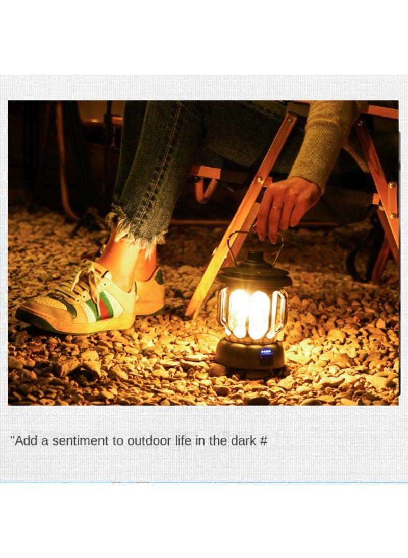 1Pcs Outdoor camping light LED retro convenient portable USB charging tent light white - Image 4