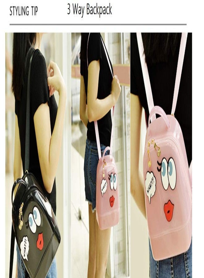 MOCA Womens Cute Trendy Stylish Women's Girl's Mini Small Jelly Silicone BackPack for travel picnic daypack outdoor mini small backpack for Womens Girls - Image 3