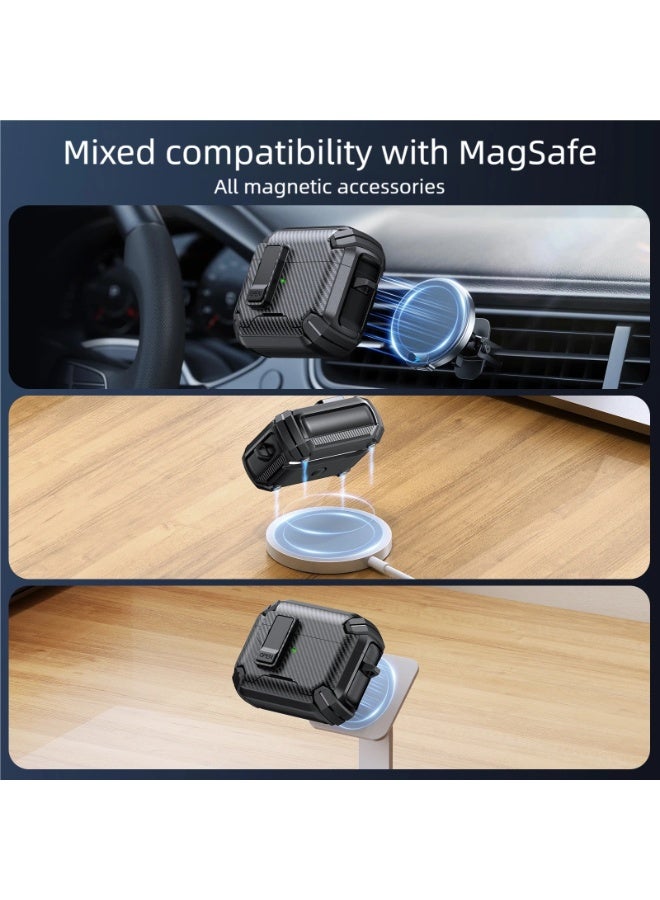 AirPods 4/AirPods Pro/AirPods Pro 2/AirPods Pro 3 protective case, magsafe，phone holder, pop-up headphone case,earphone protecter，headphone protecter，earphone case - Image 5