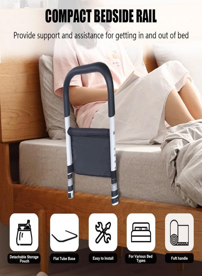 VHG Bed Rails for Elderly Adults Safety, Medical Bed Assist Rail for Seniors,Bed Side Rails for Queen Bed, Height Adjustable Bedside Bed Cane Grab Bar Handle with Storage Bag Fits King Twin Full Size Bed. - Image 5