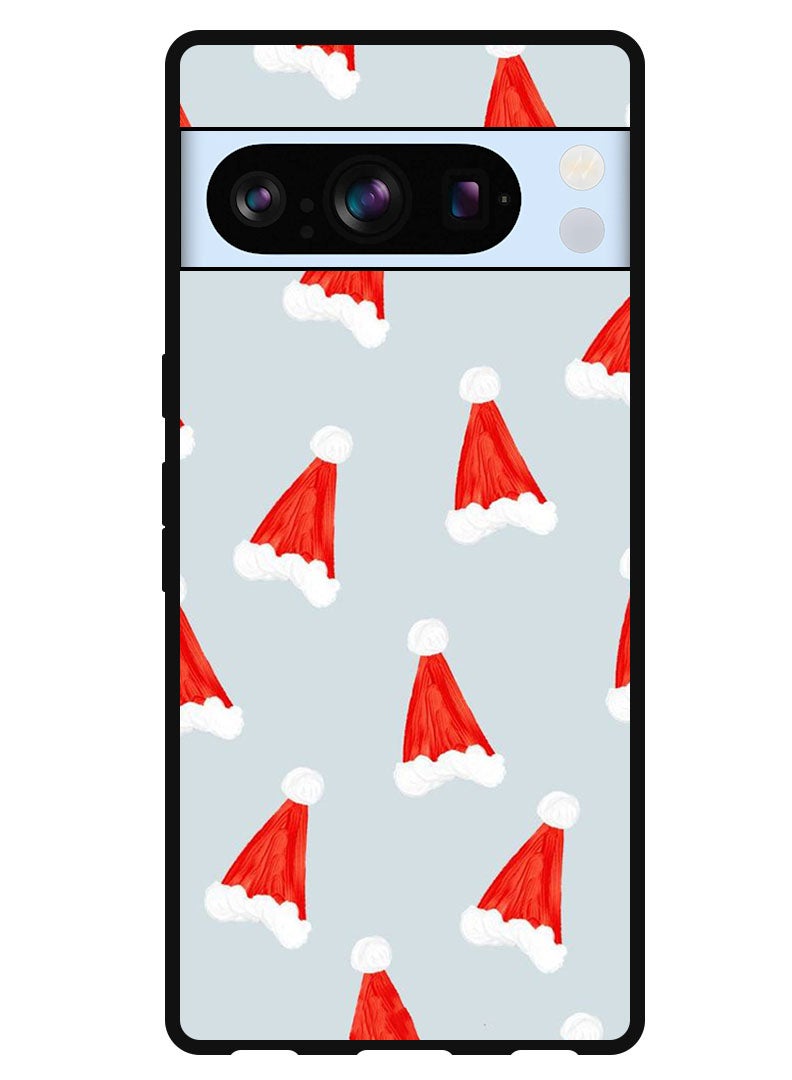 Theodor Protective Case Anti Scratch Shock Proof Bumper Cover For Google Pixel 8 Pro Christmas Caps - Image 1