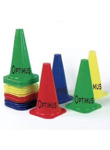 Optimus Optimus 15 Inch Space Marker Cones Set of 24 for Football Cricket Soccer Hockey Field Agility Exercise Sports Training  - Image 1