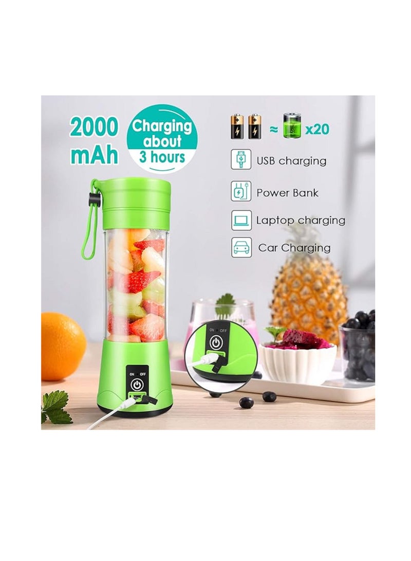 Electric Portable Mini USB Blender 380ml 380 ml 784 Green - Image 3