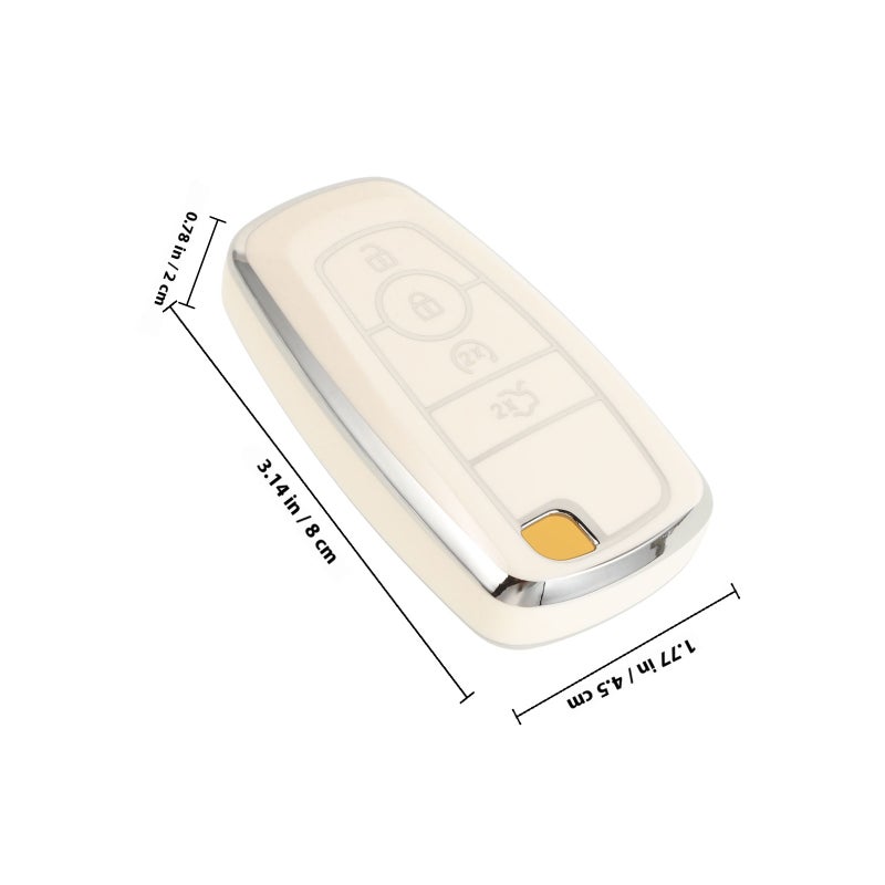 Car key Cover Car Key Protector key Holder Vehicle key Cover Key Protective Case Fob Key Cover Key Holder Case Compatible for Ford - Image 2
