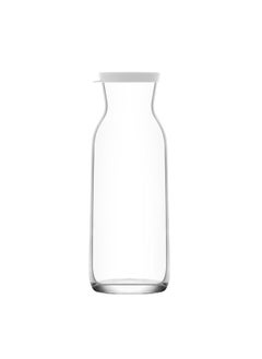 Glass Jug With Lid Clear/White 700ML