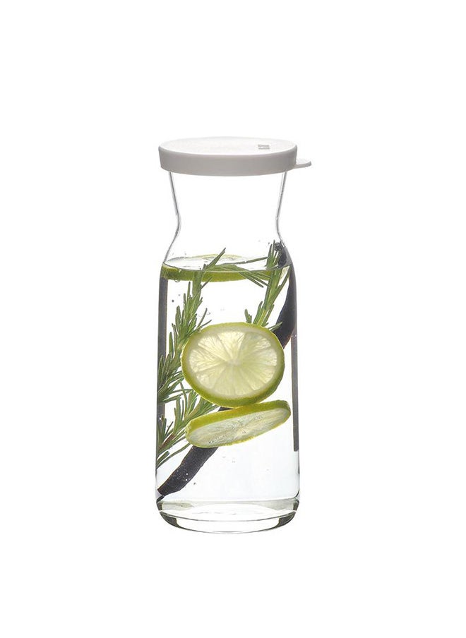 LAV Glass Jug With Lid Clear/White 700ML  - Image 2