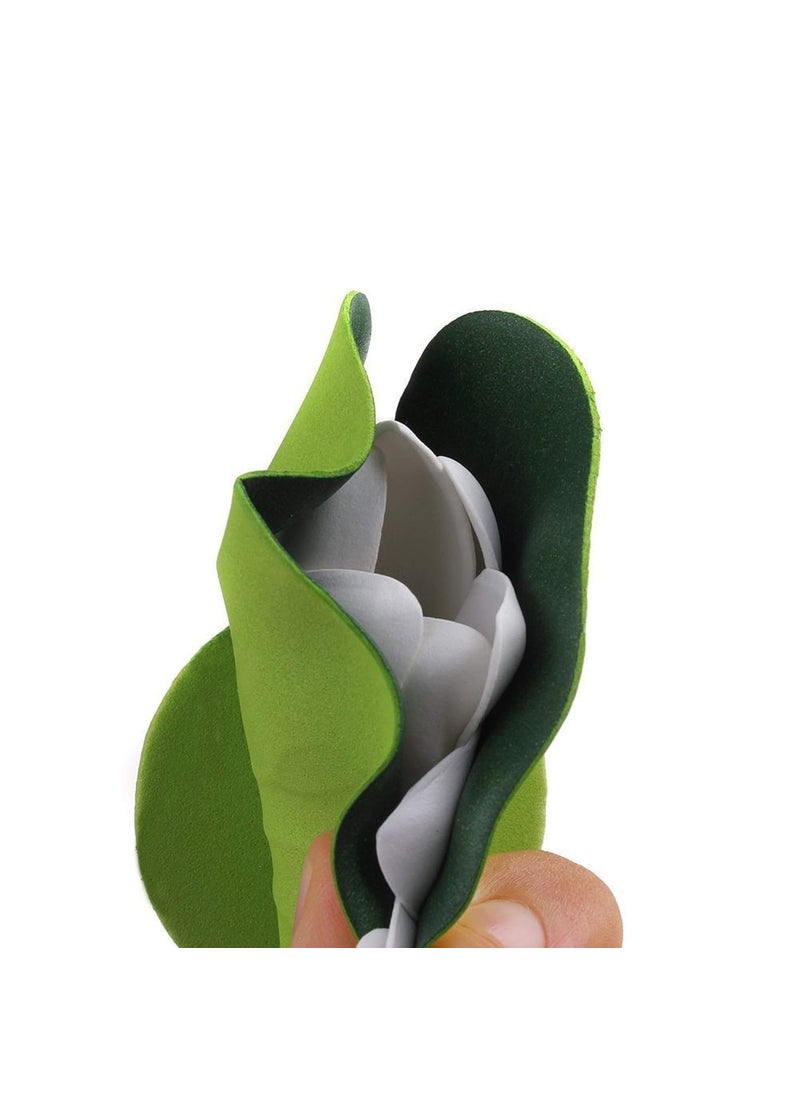 VRCT VRCT Set of 4 Artificial Floating Lotus Flowers with Rubber Leaf for Outdoor Indoor Home Decoration and Craft Multicolour 4 Piece 5 cm x 10 Cm 4  - Image 4