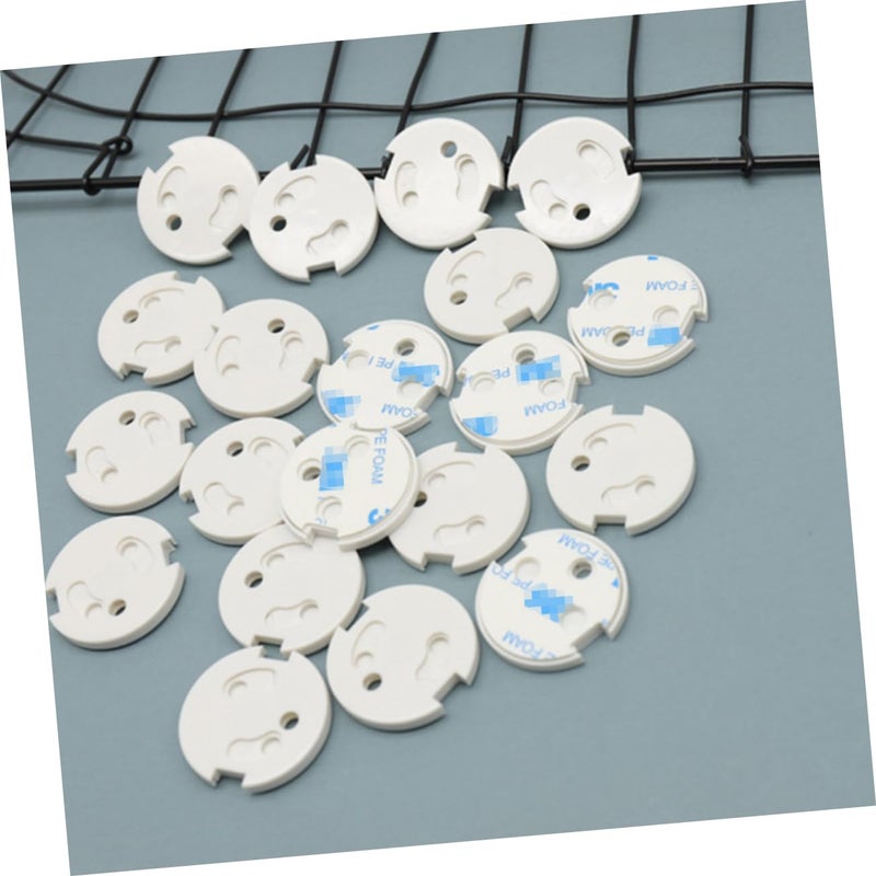 BESPORTBLE 10 قطعة أغطية أمان مقابس فرنسية واقيات منافذ مقاومة للأطفال أبيض ABS - Image 4