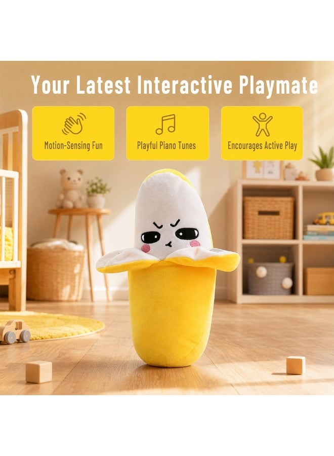 Interactive Musical Banana Plush Toy – Touch Sensor Soft Stuffed Banana with Sounds & Built-in Music – Educational Plush Toy for Boys & Girls – Multi Color - Image 4