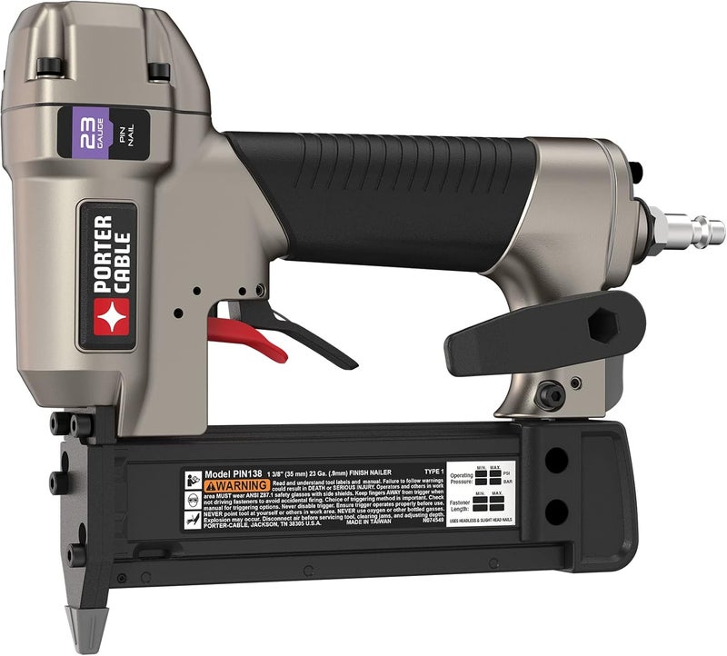 PORTER CABLE Pin Nailer, 23-Gauge, 1-3/8-Inch (PIN138) - Image 1