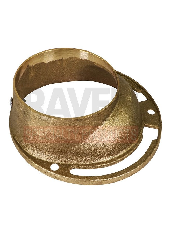 Raven CSPG6222 Closet Flange with Four Mounting Slots, 4 Inch Offset, Solid Brass, 4 - Image 3