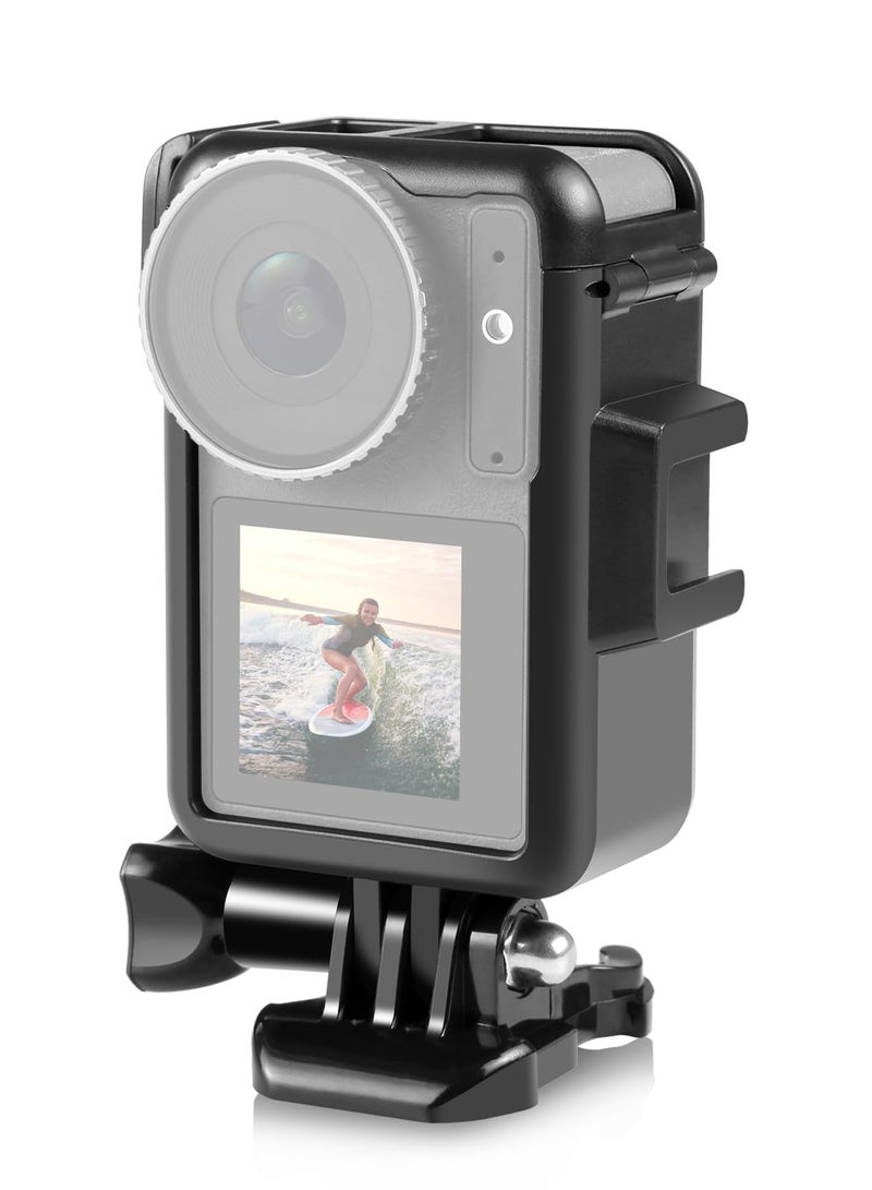 SYOSI Heat Dissipation Bracket Protective Frame for DJI Action 4, for DJI Action 3 Camera Accessories, Vlogging Camera Cage with Movable Base and Short Screw for Video Light Microphone - Image 1