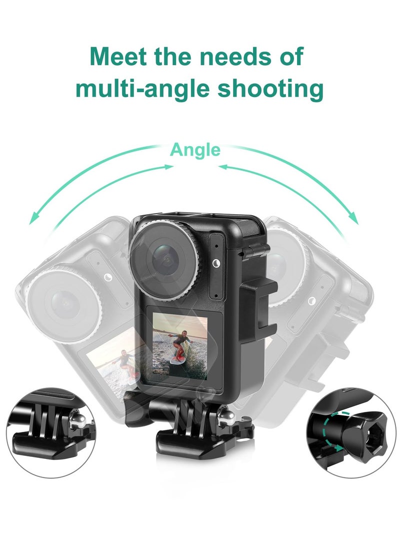 SYOSI Heat Dissipation Bracket Protective Frame for DJI Action 4, for DJI Action 3 Camera Accessories, Vlogging Camera Cage with Movable Base and Short Screw for Video Light Microphone - Image 3