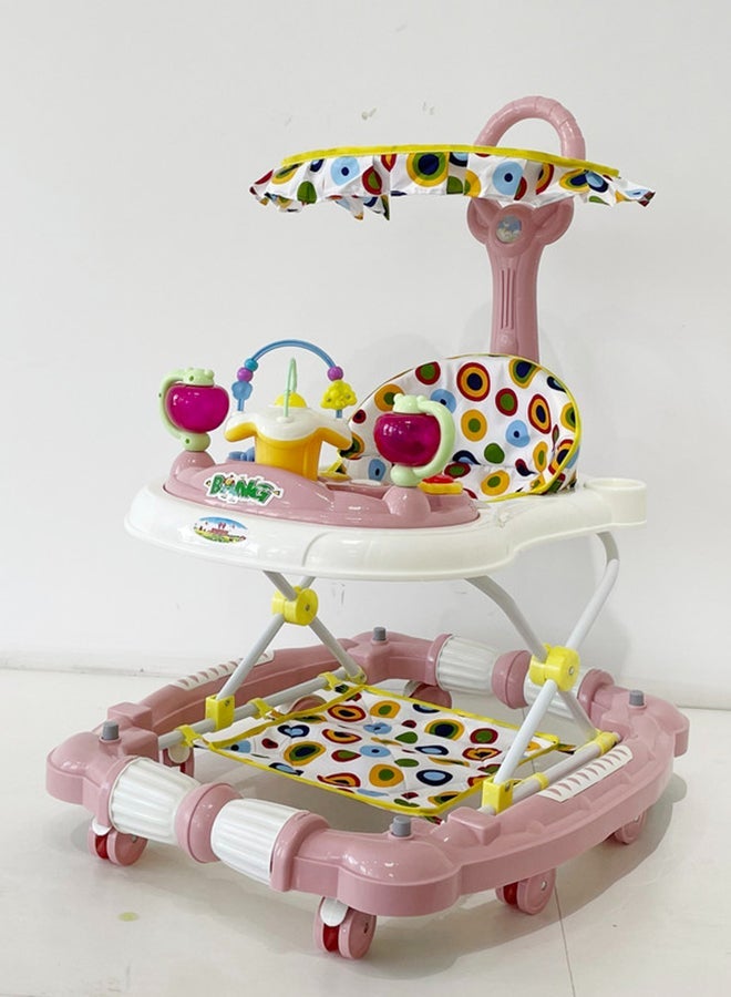 kiddoz Baby Walker - Lotus Root Pink  - Image 2