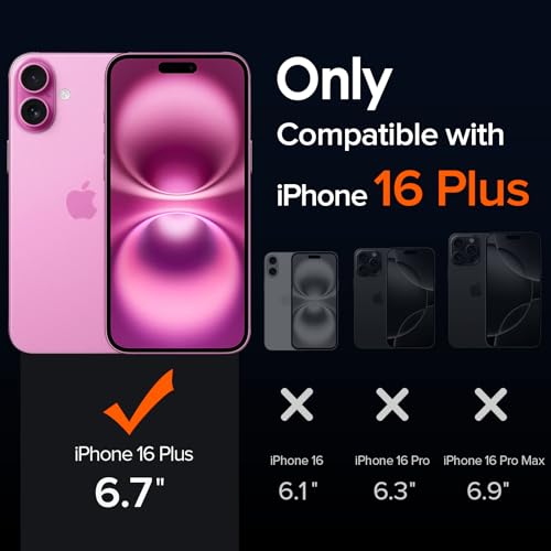 ivoler 3-in-1 Clear Case Designed for iPhone 16 Plus 6.7'' 2024 with 2 Pack Tempered Glass Screen Protector, Military Shockproof Hard Back Slim Phone Cover - Clear - Image 2