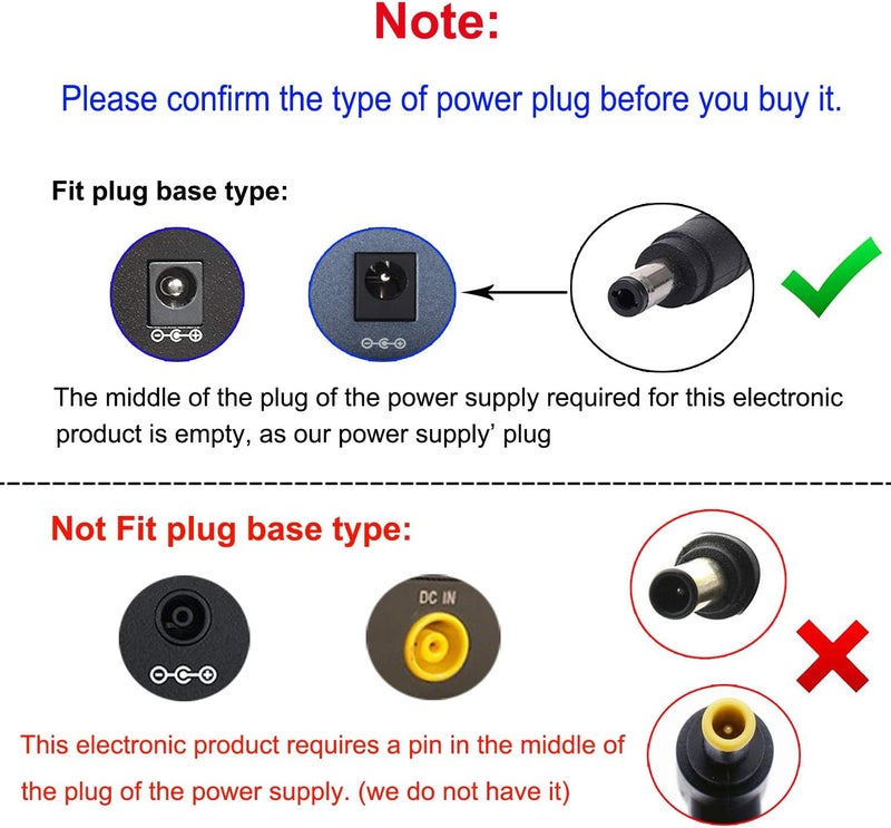 COOLM 48V Power Adapter Supply for Polycom VVX 411 Power Supply, Polycom IP Phones VVX 300, 301, 310, 311, 400, 401, 410, 500, 501, 511, 600, 601, 611,Avaya Phones 1110, 1120e, 1140e, 1210, 1220, 1230 - Image 3