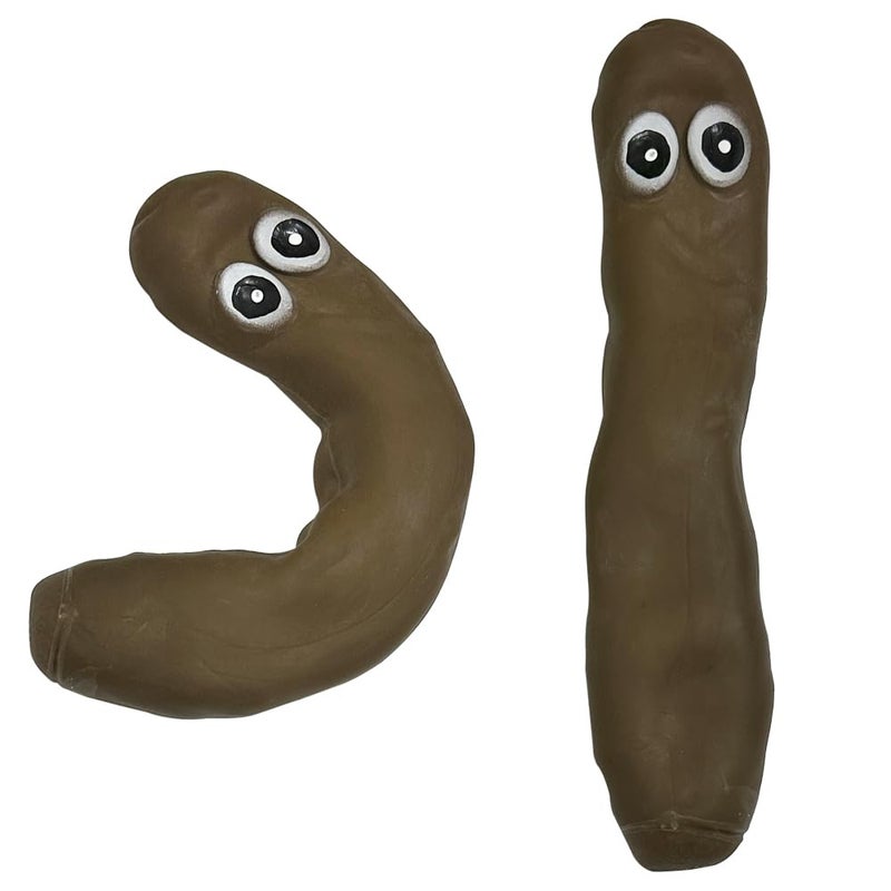Deermon Novelty 3 Pack Funny Stretchy Sensory Stress Relief Poo Toys, Joke Tricky Fidget Anxiety Prank Poop Shape Autism Toy for Adults Teens Kids Party Favor - Image 4