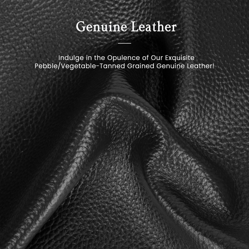befen Genuine Leather Crossbody Bags for Women Camera Purses with Built in RFID Wallet Woman Small Shoulder Bag Handbags, black - Image 3