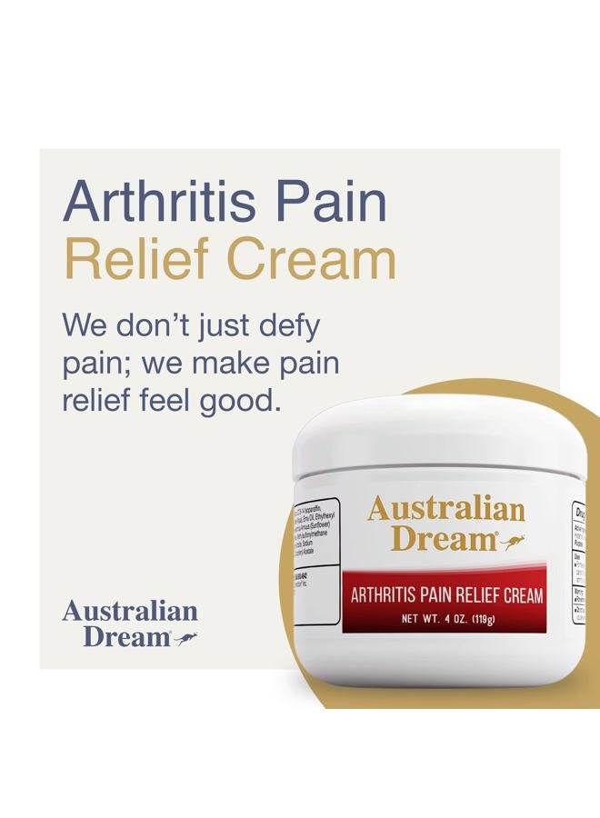 Australian Dream Arthritis Pain Relief Cream - Soothing & Non-Greasy - Powerful Topical Arthritis Pain Relief - Good for Muscle Aches or Joints - 4 oz Jar - Image 3